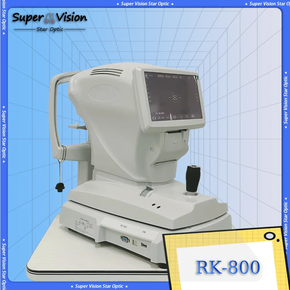 High Precision Optometry Measure Device Auto Refractometer with Keratometer 9" Touch Screen Auto Tracking RK-800