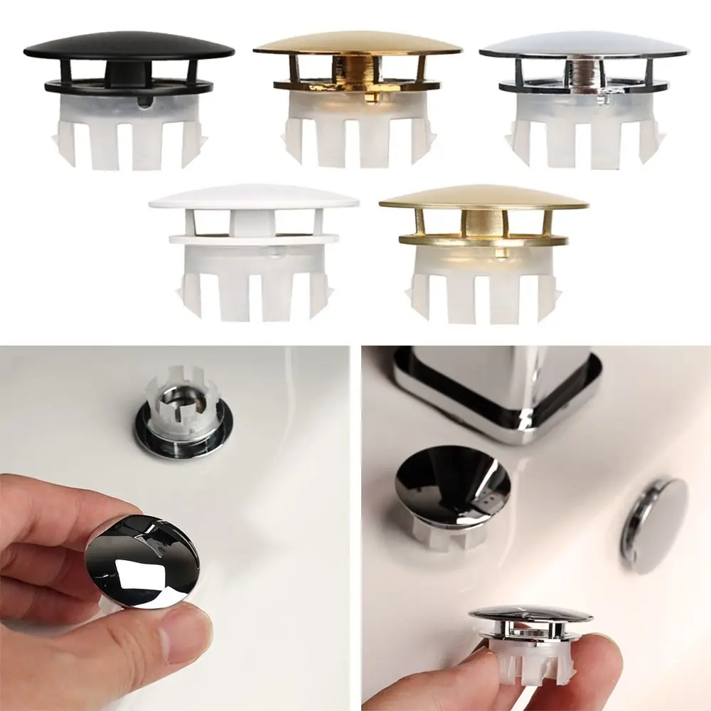 Copper Sink Overflow Cover Trim Ring Hole Cap Wash Basin Round double layer Overflow Ring Plug