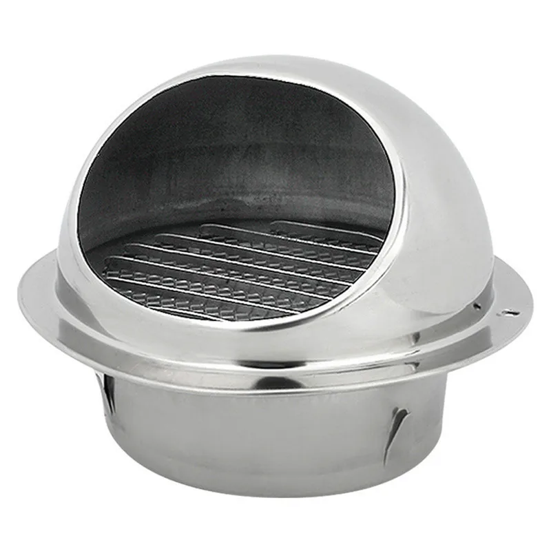 304 Stainless Steel Wall Ceiling Air Vent Ducting Ventilation Exhaust Grille Cover Outlet Heating Cooling & Vents Cap Waterproof