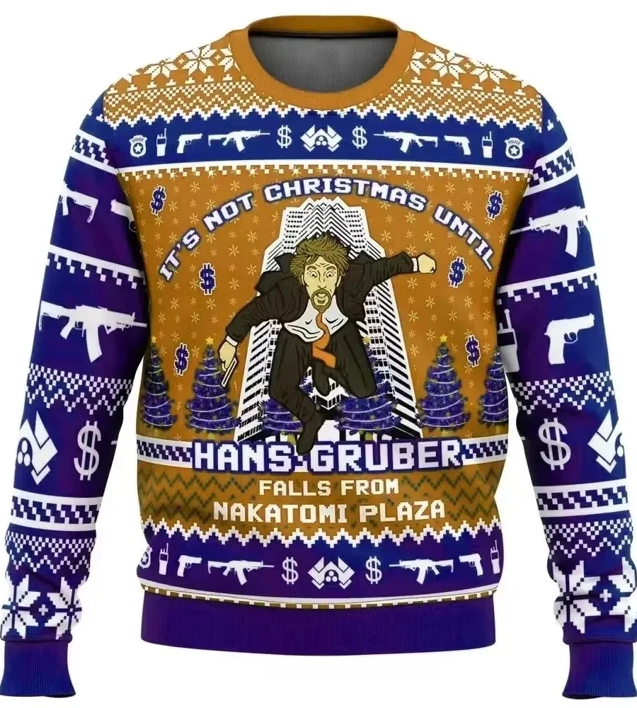 Ugly Christmas Sweater Women Men 3d Print Autumn Winter Pullover Cartoon Pattern Men Clothing New Casual Daily Wear Sweatshirts