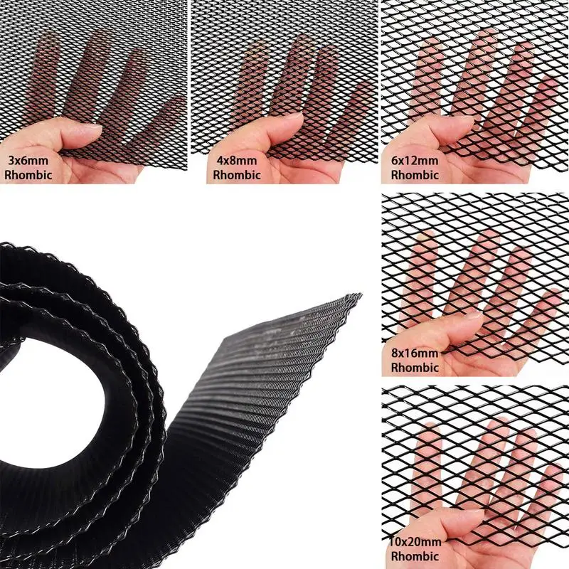 Car Tuning Grill Car Racing Grille Mesh Vent Universal Aluminum Automotive Grille insert Bumper Vehicle Body Protective Tool