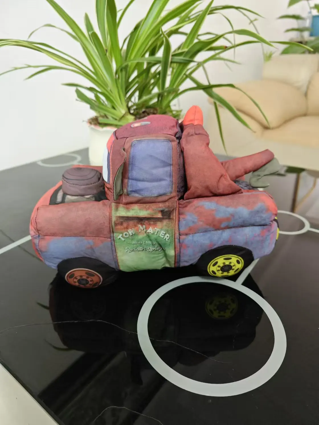 Disney Cars3 Movie 25cm Lightning McQueen Container Tow Mater Plush Toy Soft Stuffed Animal Doll Gifts For Children