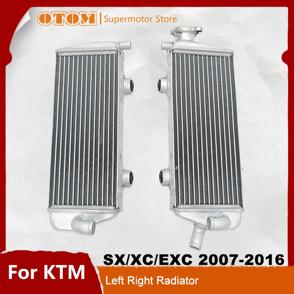OTOM Motorcycle Aluminium Radiator Engine Cooler Cooling For KTM SX XC EXC HUSQVARNA TC TE 125 150 250 300 2007-2016 Accessories
