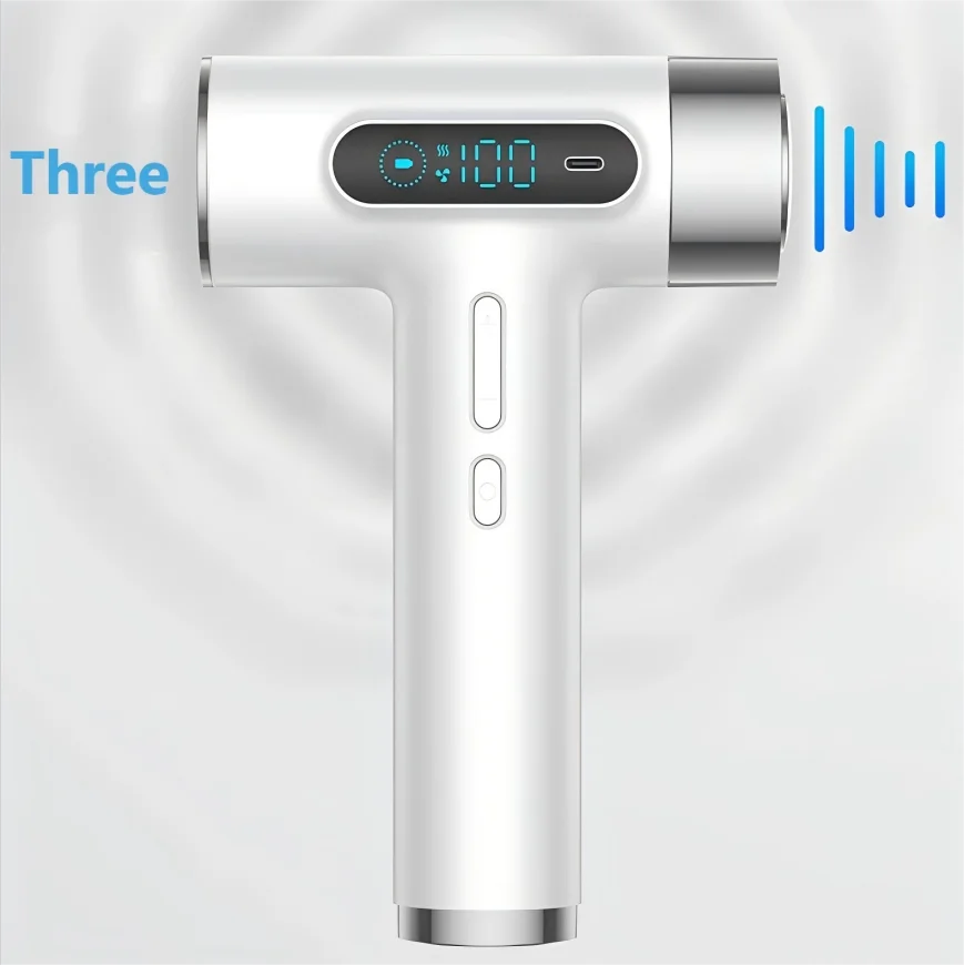 HOMEFISH Wireless USB Charging Hair Dryer for Students High Wind Power Air Volume Portable Hairdryer for Dormitory Use