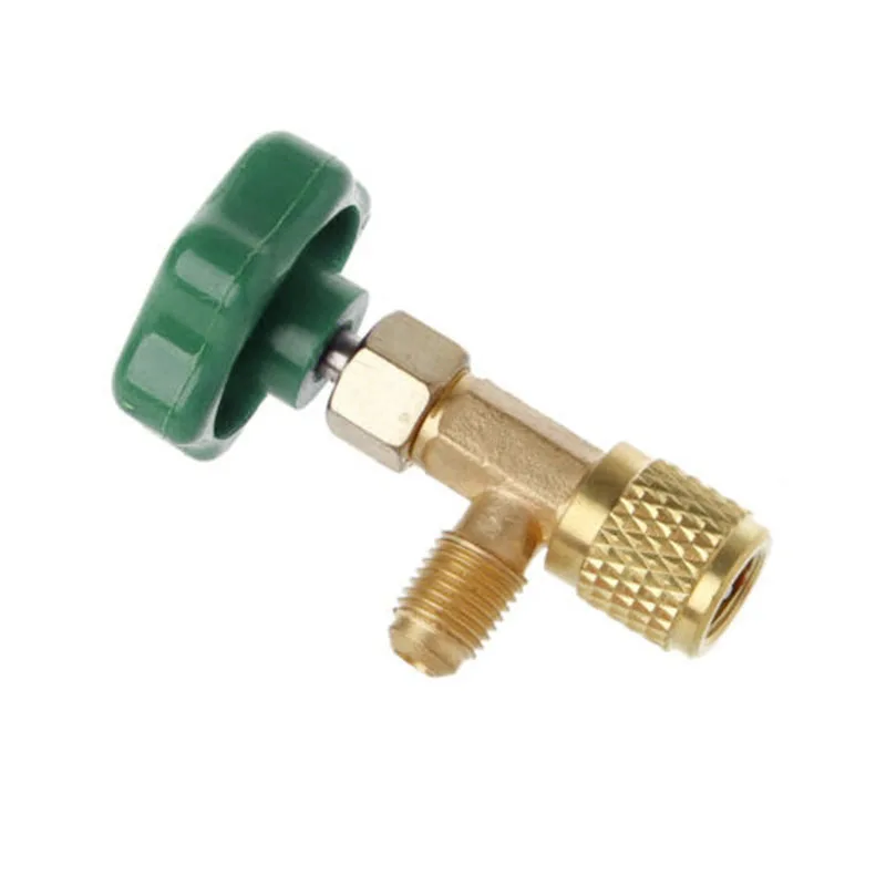 1PC 1/4 SAE Tap Valve Bottle Opener Dividing Valves CT341 Air Conditioning For 7/16 28unf Thread Low Pressure HVAC Parts