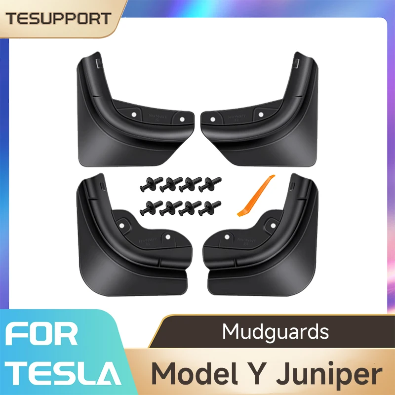 For Tesla Model Y Juniper 2026 Accessories Mudguards Mud Flaps Guard Fender for Tesla Model Y Accessories 2025-2026 4Pcs/Set