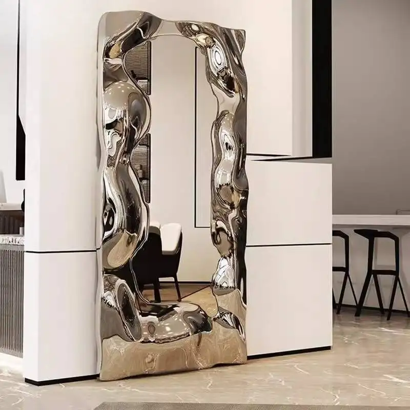 Nordic Living Room Mirrors Full Body Floor BedRoom Princess Luxury Mirrors Full Body Big Design Espejos De Piso Room Decoration
