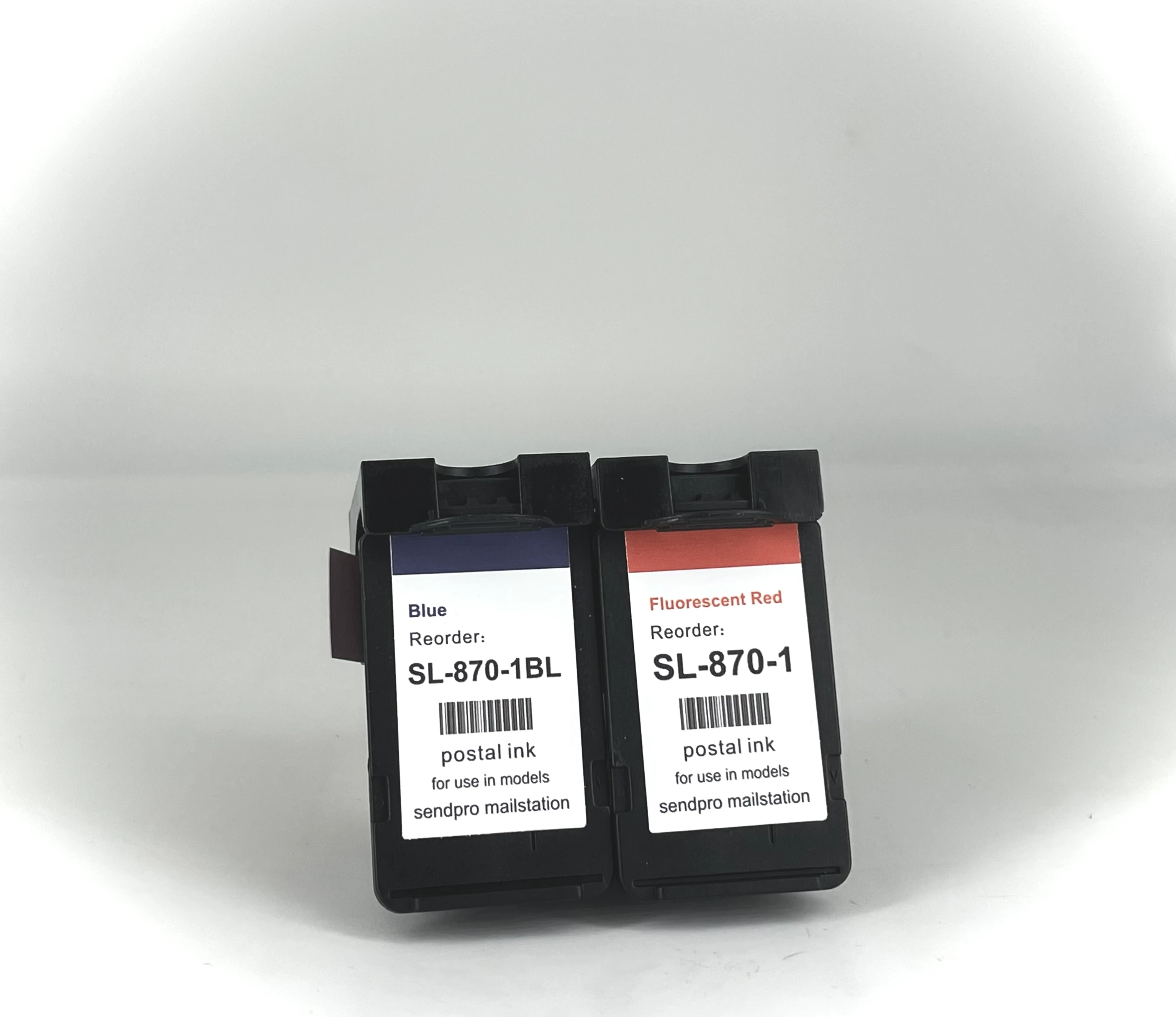Remanufacturing of Private Customized Pitney Bowes SL-870-1 Fluorescent Red Stamp Ink Cartridge