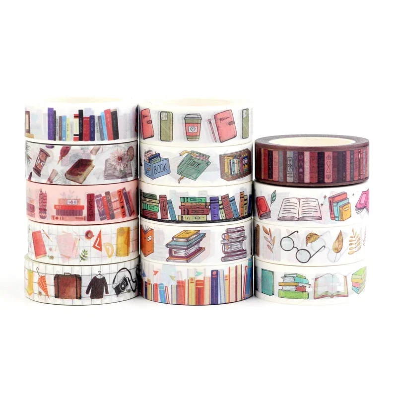 1PC 10M Deco Books Makeups Paper Washi Tape Set for Planner Scrapbooking Adhesive Masking Tape Kawaii Papeleria School Supplies