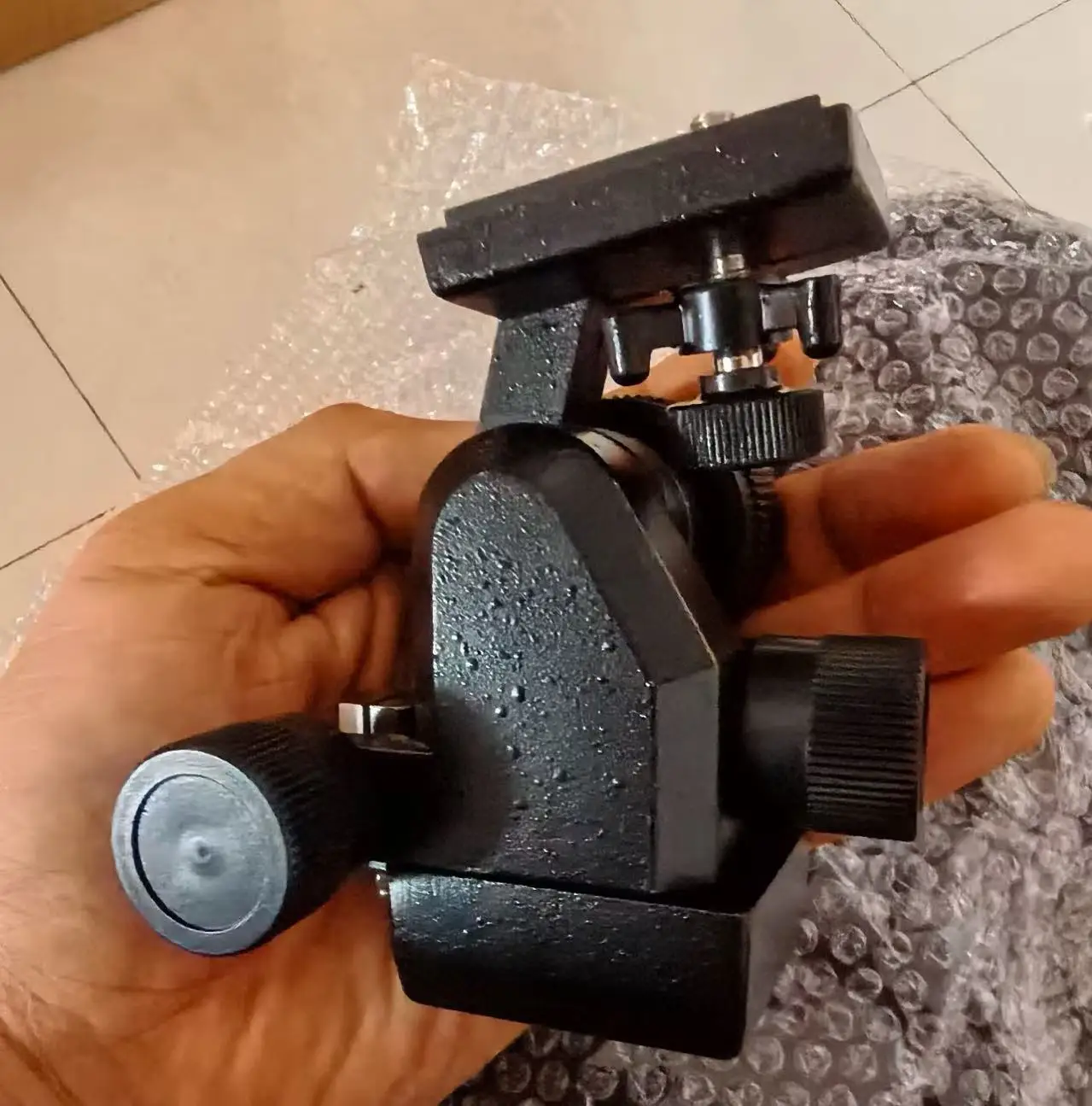 XH Star all metal micro theodolite head, the bottom can be connected to 1/4 camera tripod, well built