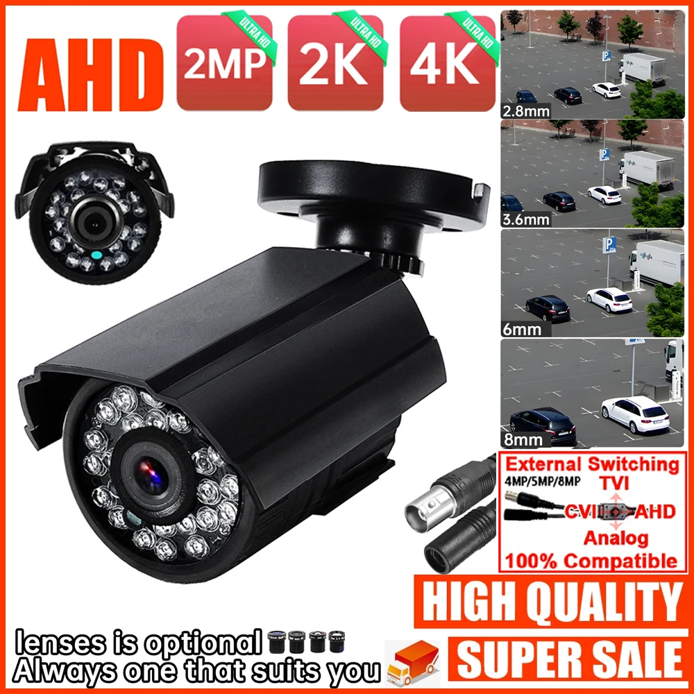 XVI-4in1 1080P 4MP 5MP AHD MINI CAMERA Digita lCoaxial Analog FULL HD CCTV Security Surveillance For home in/Outdoor Waterproof