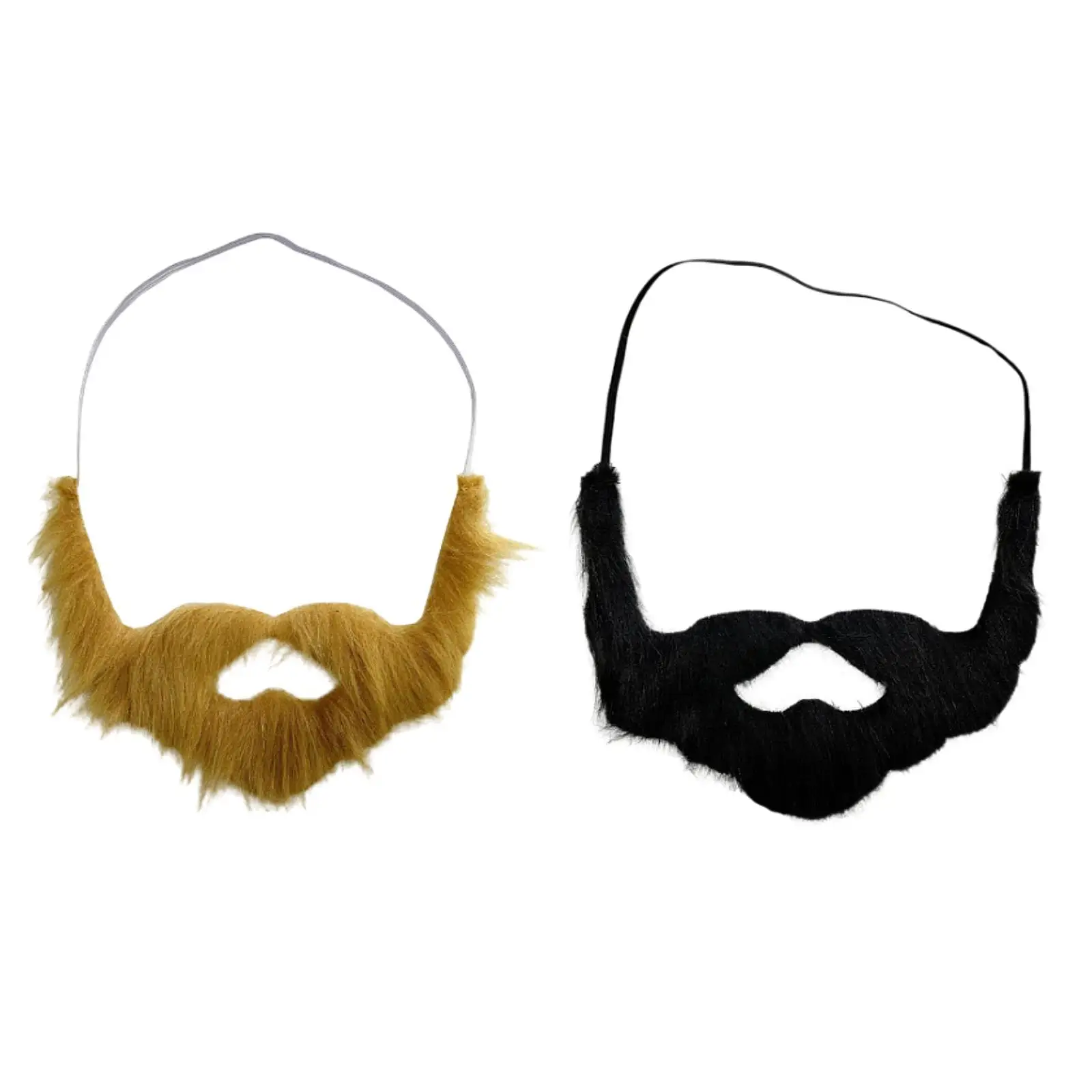 Fake Beard Realistic Masquerade Party Facial Hair Performance Mustache for Carnival Performance Festive Masquerade Holiday