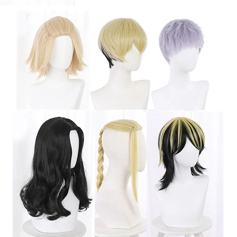 XT8 Tokyo Revengers Wigs Manjiro Sano Ryuguuji Ken Chifuyu Matsuno Takashi Mitsuya Baji Keisuke Hanemiya Kazutora Anime Cosplay!