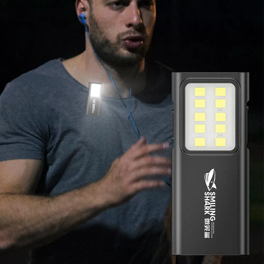 LED Safety Lights Running Lights Clip On Collar USB Rechargeable Collar Light Hands Free For Running Camping Cycling Night Light