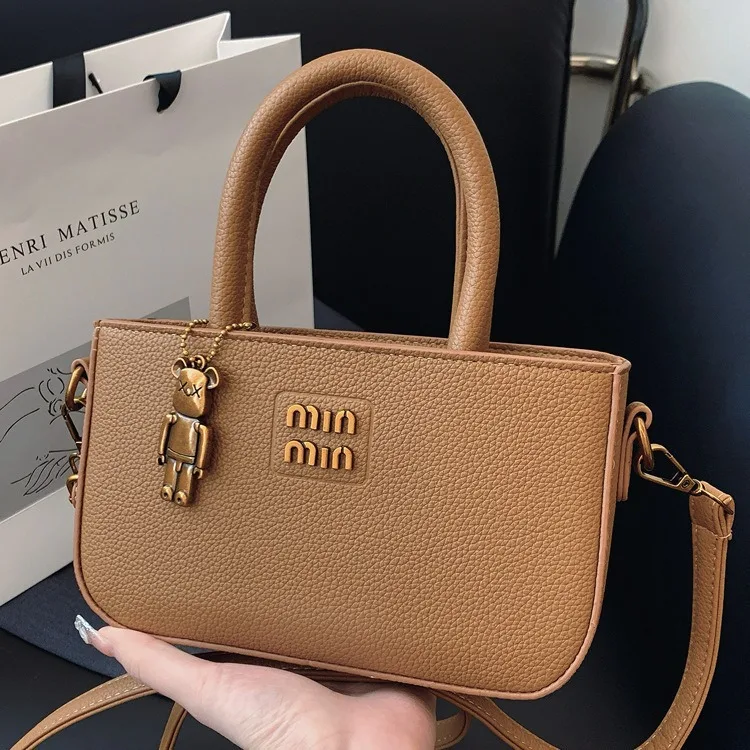 2025 New Trendy Women's Small Square Bag Minimalist Luxury Shoulder Bag for Mobile Phone Girl Fashion Crossbody Pouch Purse