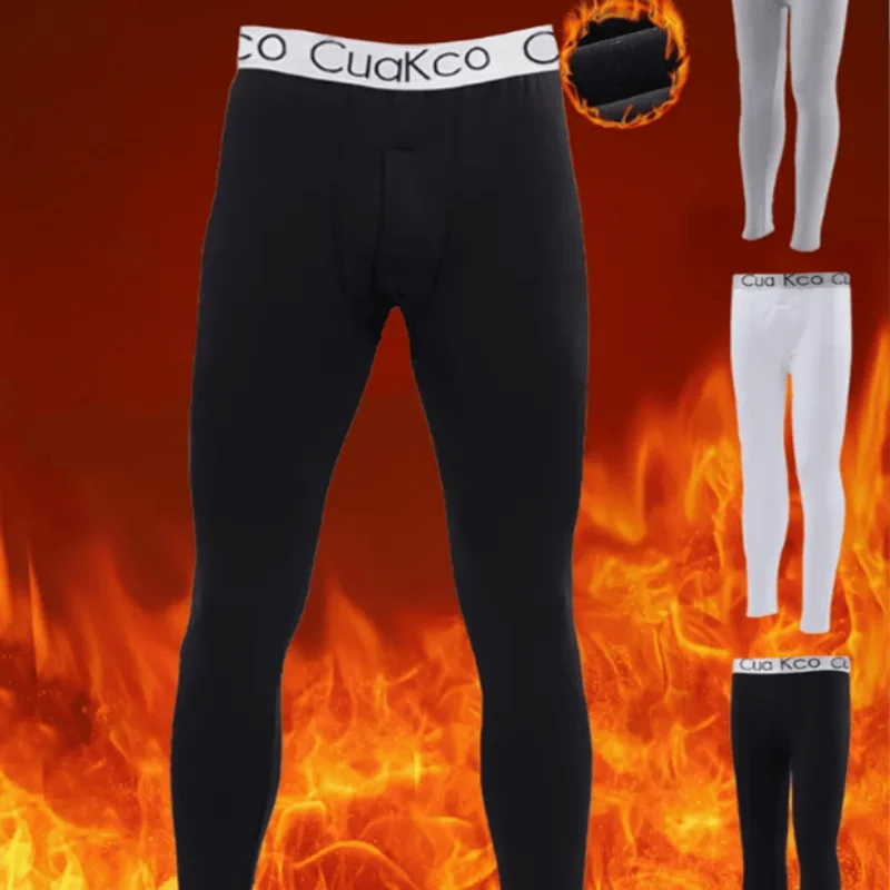 2025 Men's Thermal Underwear Pants, Slim Leggings, Fleece Thickened Skinny Warm Long Pants, Men's Warm Pants For Autumn Winter