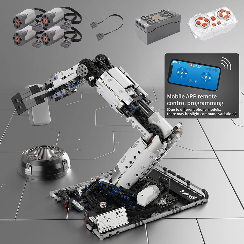Robotic Arm Building Blocks Programmable Remote Control toys STEM Learning Cultivation of interest in mechanical engineering