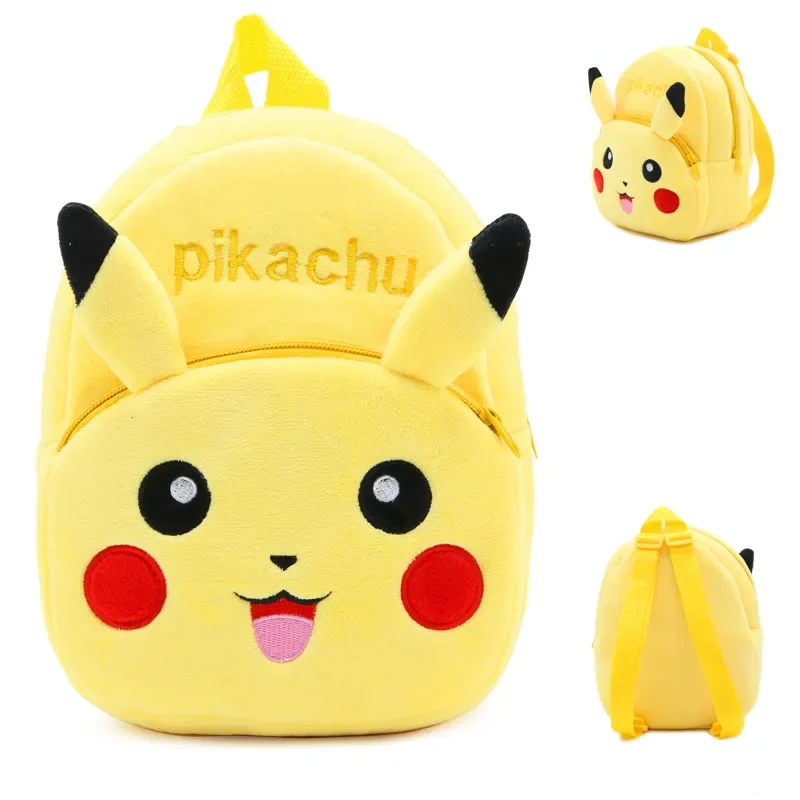 Pokemon Pikachu Plush Backpack kawaii Anime Figure Stuffed Toy Soft Cute Baby School Bag Children Birthday Gifts