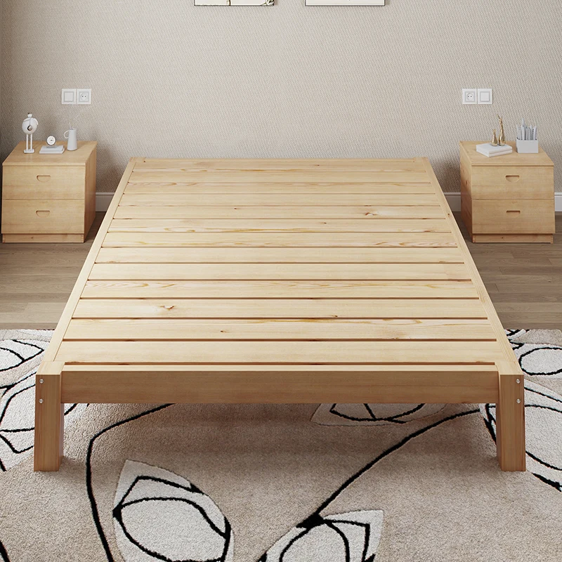 Modern Design Bed Frame Easy Assembly Living Room Bedroom Frames Eco-Friendly Bed Simple Support Le Bedboard Bedroom Furniture