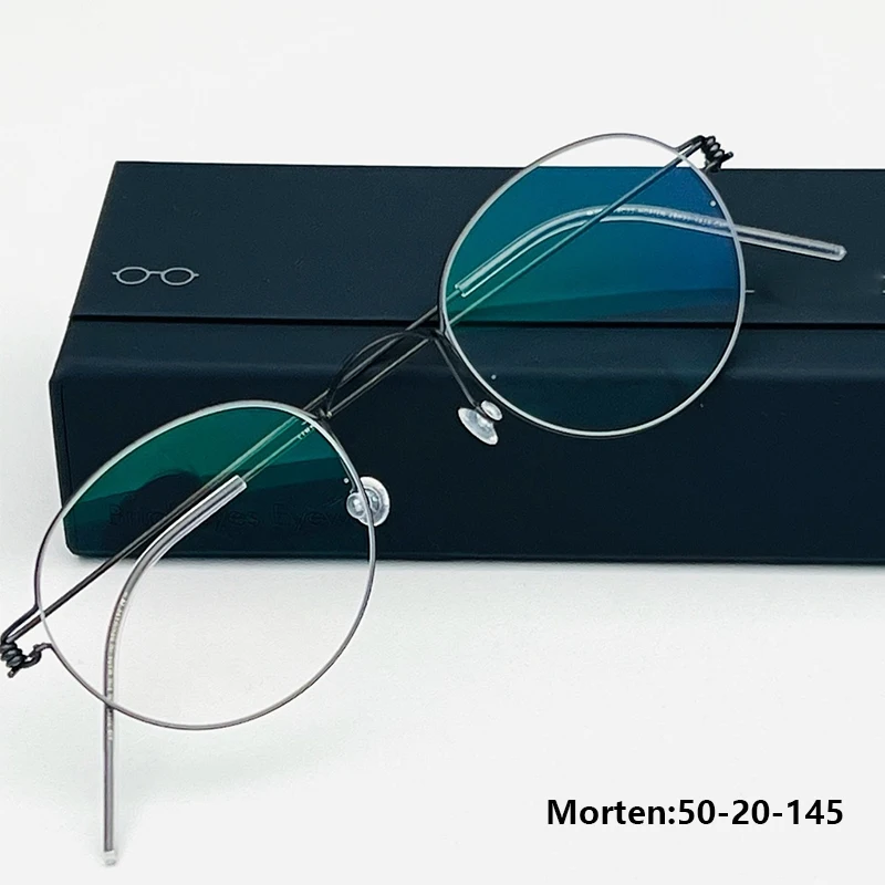 Denmark Brand Men Ultralight Glasses Frame Air Titanium Women Simple Business Daily Eyeglasses Gold Wire Thin Rim Spectacles