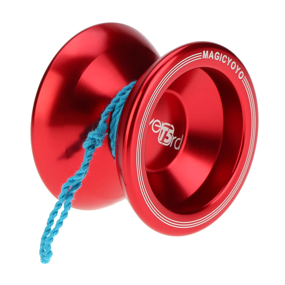 Professional Magic Yoyo T5 Overlord Aluminum Alloy Metal Yoyo 8 Ball KK Bearing with String for Children Boys Toys