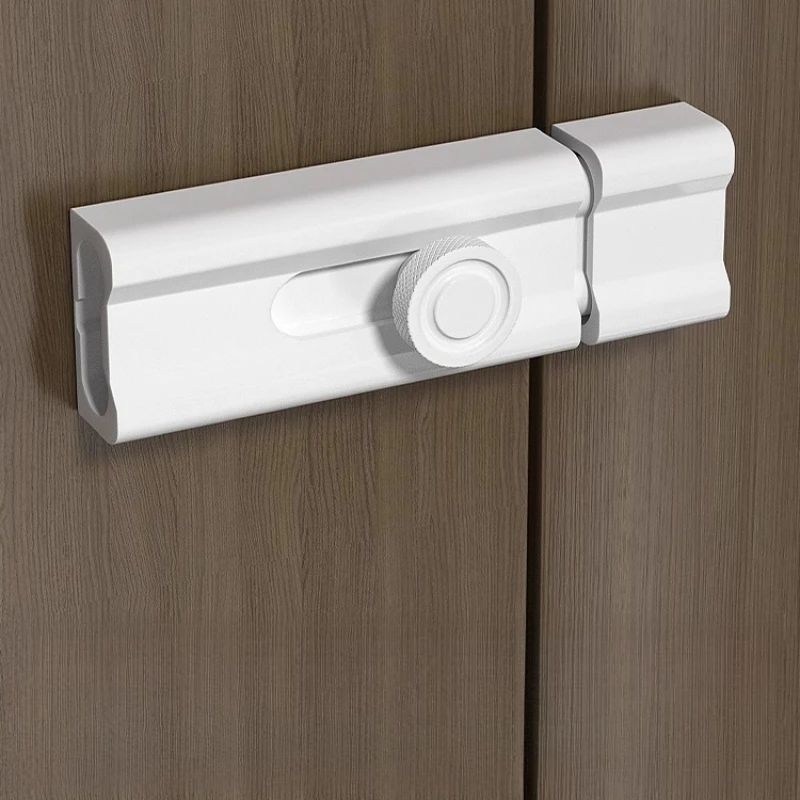 Anti-theft Old Door Lock Buckle Lock-adhesive Indoor Anti-locking Bolt No Punching Pins Latches Gate Hardware Home Improvement