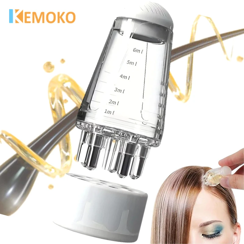 Portable Scalp Applicator Liquid Comb Mini Massage Comb Essential Oil Liquid Guiding Massager Anti Hair Loss Scalp Health Care