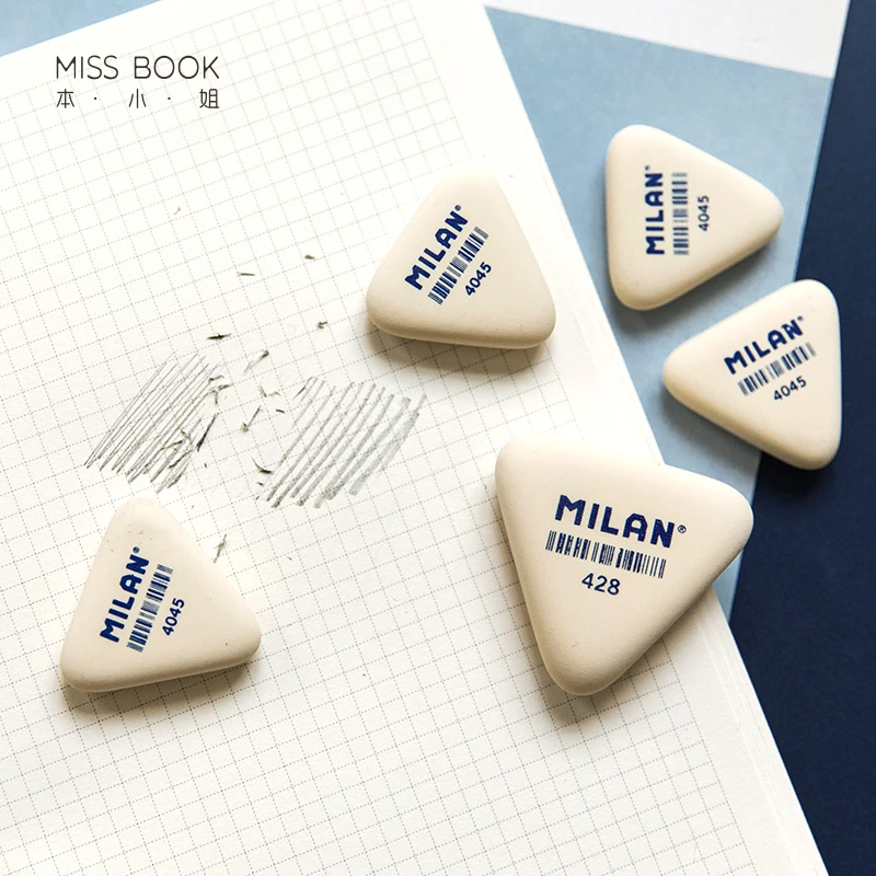 1pcs MILAN Rubber Erasers for Pencil Sketch Drawing Erasing Cleaning Stationery Supplies F6646