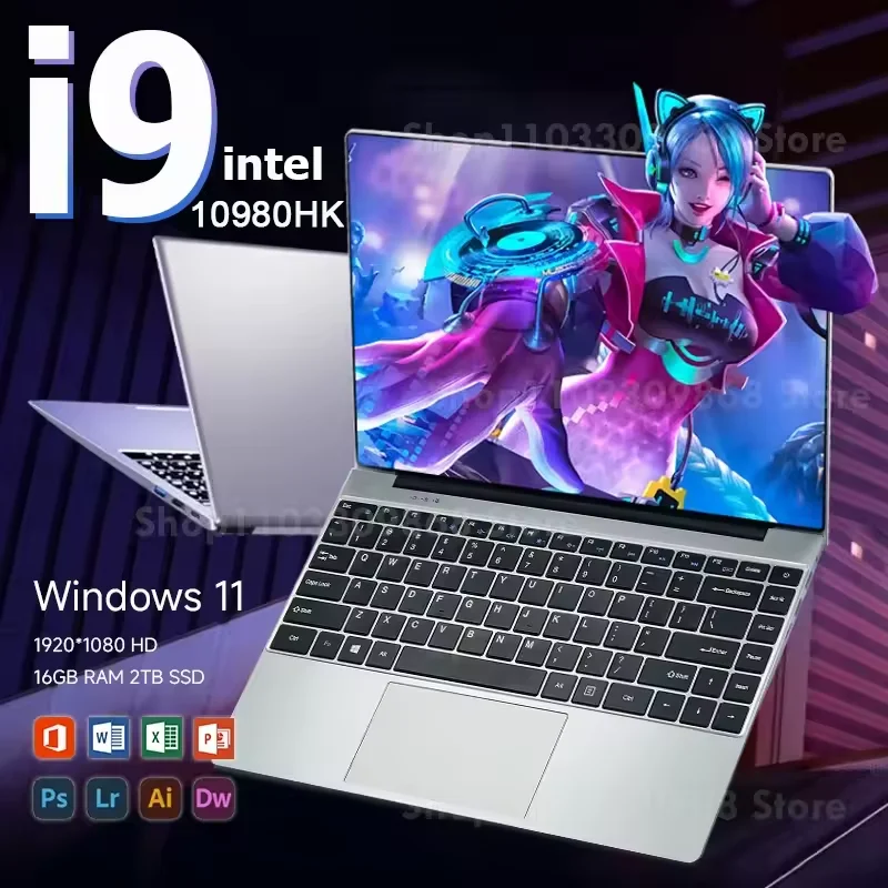 Windows 11 Pro i9 Laptop Intel Core i9 10980HK Gaming Laptops 16GB DDR4 1TB SSD FHD Gamer Computer Notebook PC 3 Years Warranty