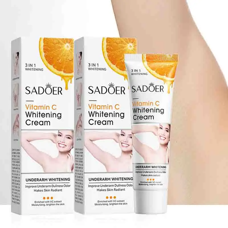 SADOER Vitamin C Body Lotion Moisturizing Armpit Body Care Nourishing Anti Drying Tender Smooth Exfoliating Creams Skin Care