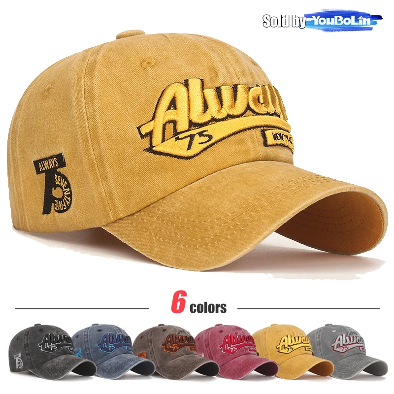 Fashion Outdoor Sport Unisex Cotton 3D Embroidered Snapback Hats Baseball Cap One Size Adjustable Travel Work Gift