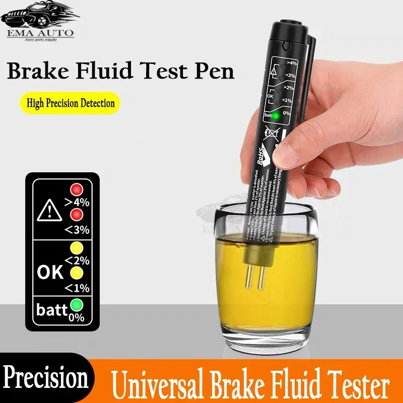Car Brake Fluid Liquid Tester Pen With 5 LED Car Auto Vehicle Tools Diagnostic Tools Mini Brake Fluid Tester Car Diagnostic Tool