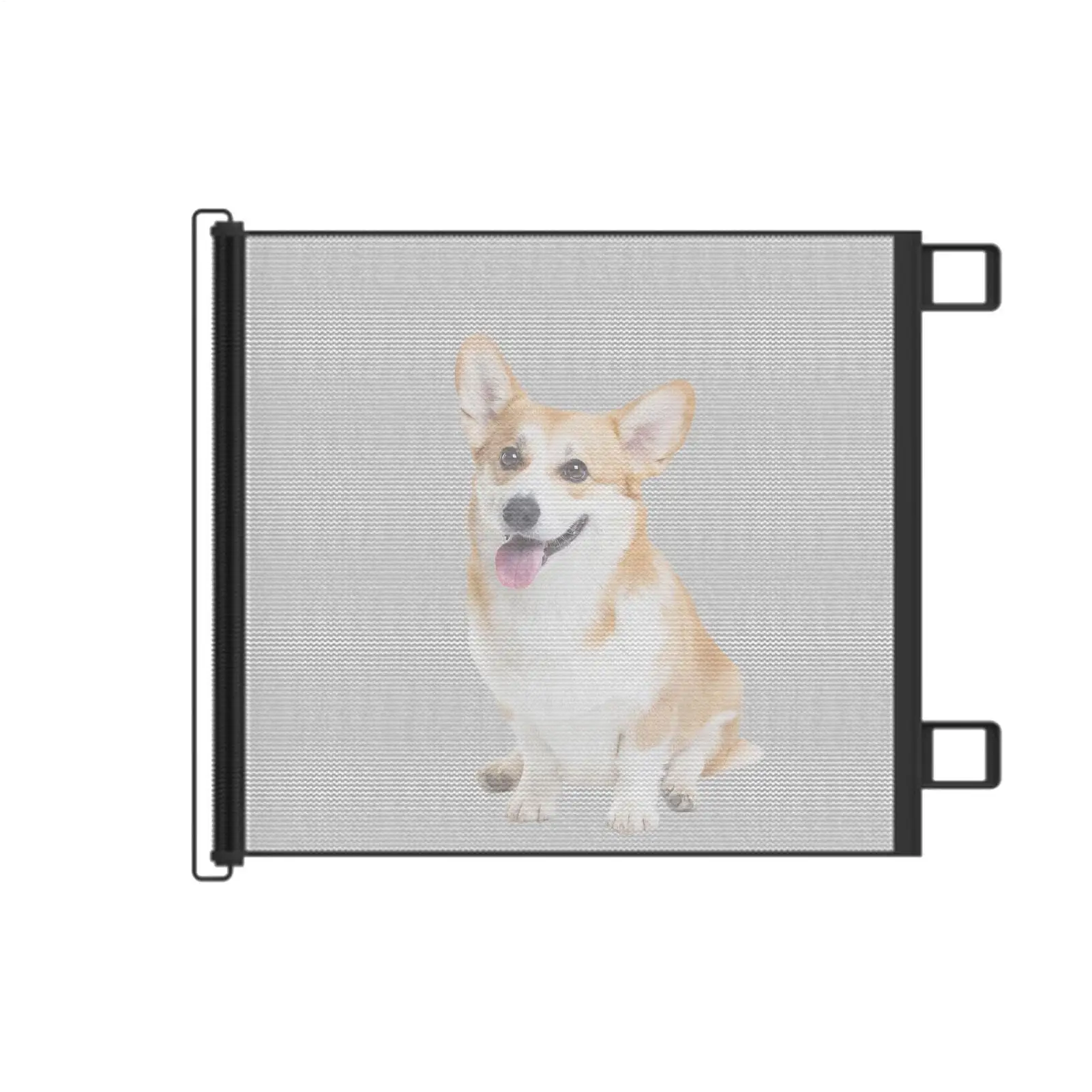 Retractable Dog Gate Retractable Pet Gates for Dogs Stair Door Partition Childproof Net Cat Baffle No-Drill for Deck Kitchen