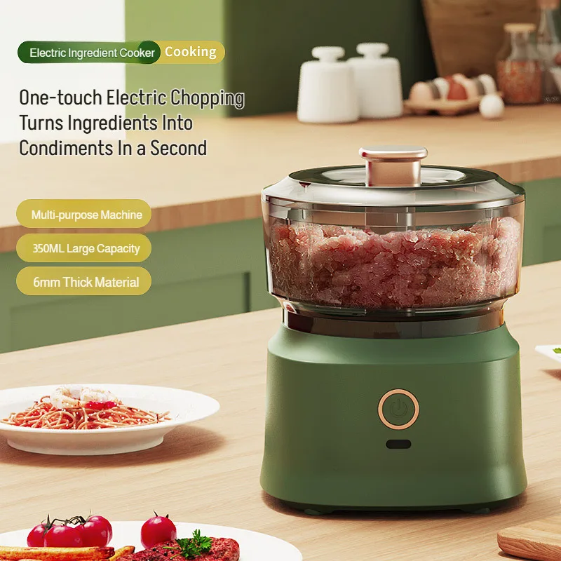 350ml Mini Kitchen Food Processor Multifunctional Cordless Electric Meat/Garlic Grinder Household Baby Food Processor