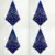 4pcs royal blue