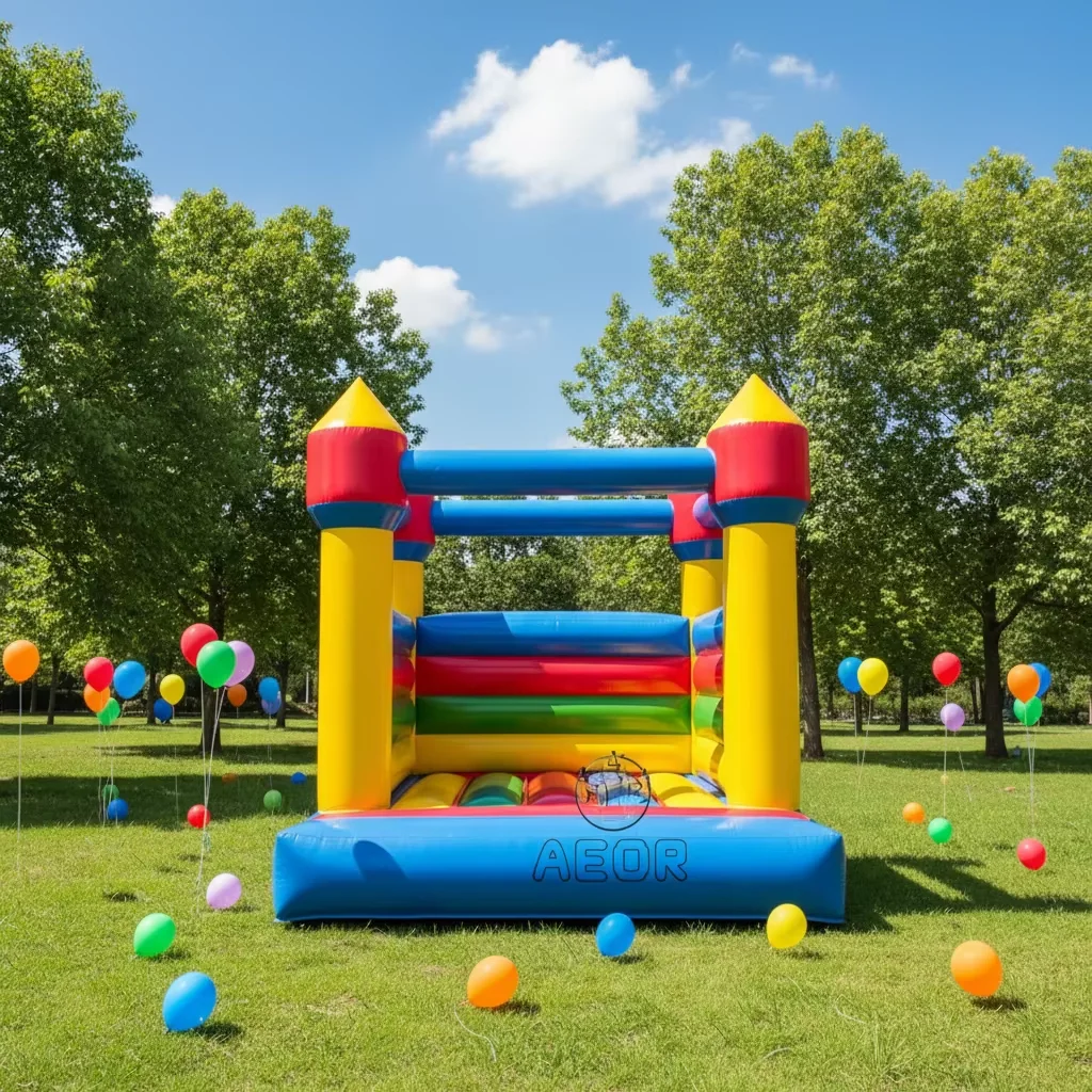 Wholesale Pastel Colorful Inflatable 10Ft Jumper 10x10 Mini Bouncy Castle for Party