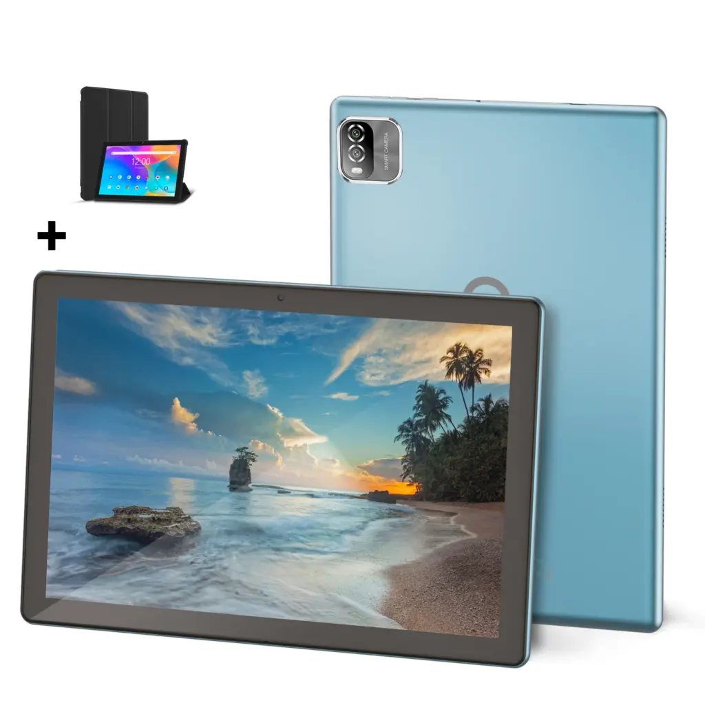 PRITOM Android Tablet 10.1 Inch 3GB RAM 64GB ROM Quad Core Processor WiFi 6 HD IPS Screen 8.0 MP Rear Camera