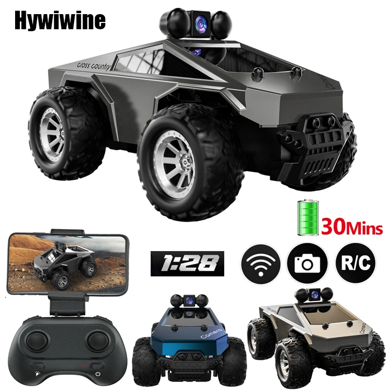 Rc Car With HD Camera FPV WIFI Machine On Remote Control Stunt 1:28 2.4G SUV Radiocontrol Climbing Toys For Kids on a Sign Gifts