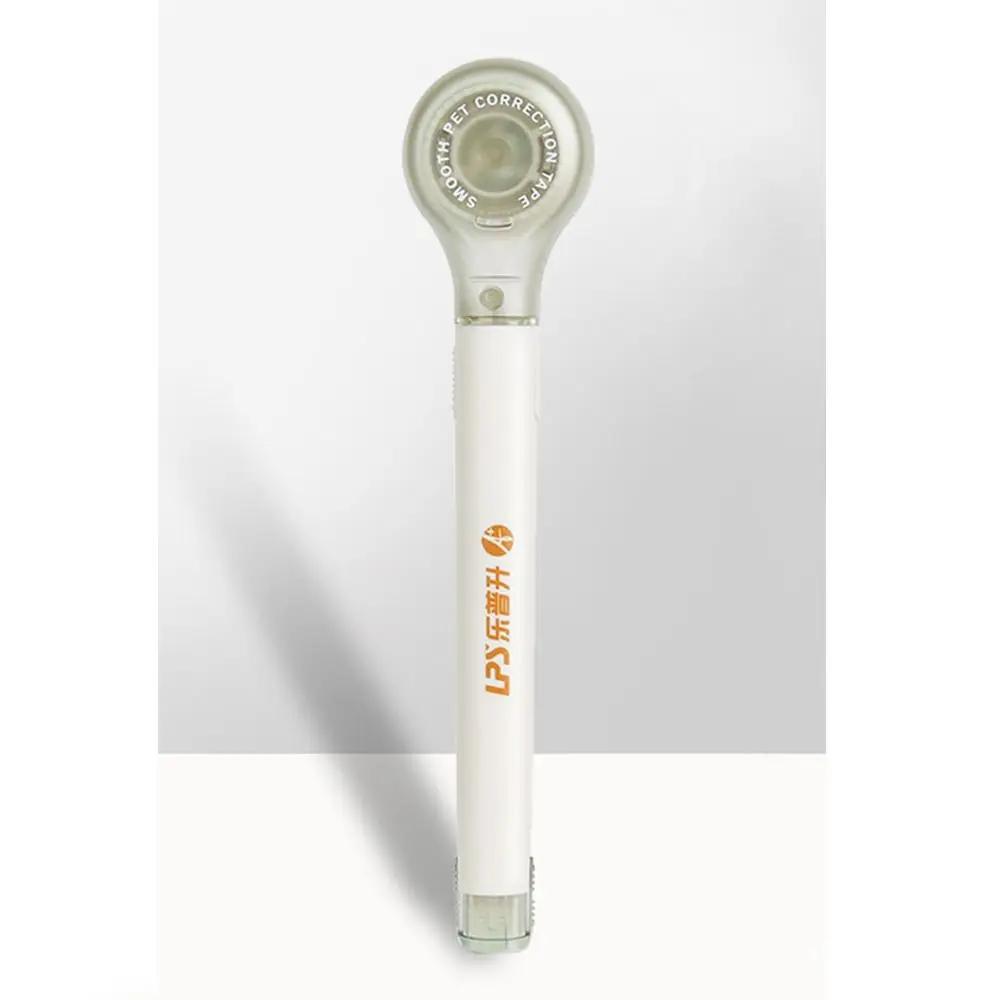 Creative Design 6m Modification Corrector Tape Comfortable Holding Pen Shape White Out Correction Tape Replaceable Core