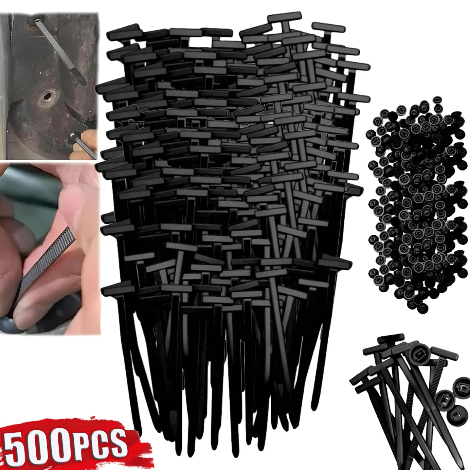 Nylon Universal Cable Tie Buckle Universal Auto Fastener Screw Replacement Clip Plastic Cable Tie Tool Fasteners For Auto Repair