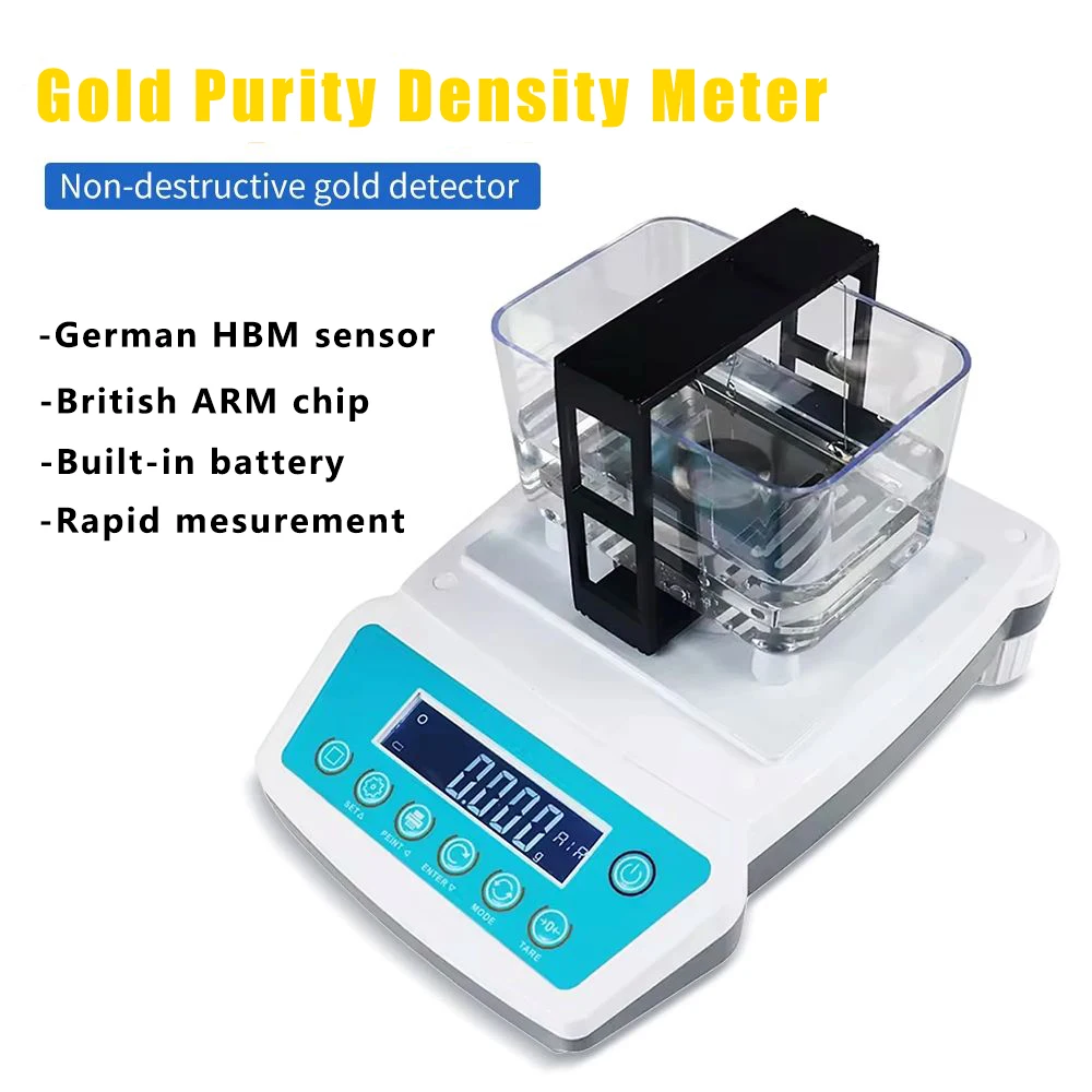 300g 0.01g Electronic Densitometer Multifunctional Precious Metal Density Meter Digital Densitometer Gold Purity Detector Tool