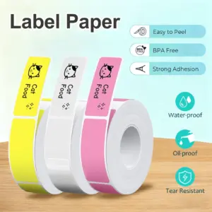 Marklife P15 Label Stickers Thermal Label Tape Paper For Mini Thermal Printer Self-adhesive Paper Roll For D30 P12 Q30 Printer