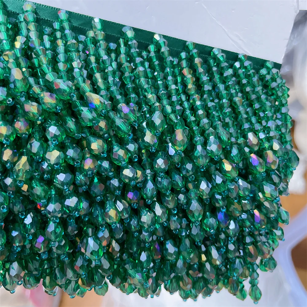 Tassels Beaded Lace Trim. Garment Dress Tassel Lace Decoration Shoes Ornaments White .curtain.Desk Lamp Hanging Beads