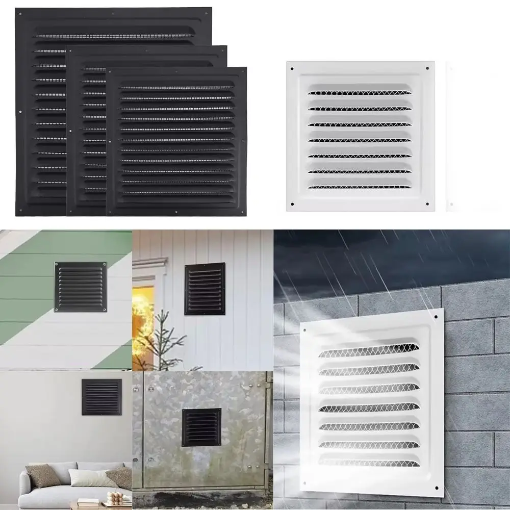 Aluminum Alloy Air Vent Grille Air System Net Cover Screen Heating Cooling Vents Plate Window Square Vent Metal
