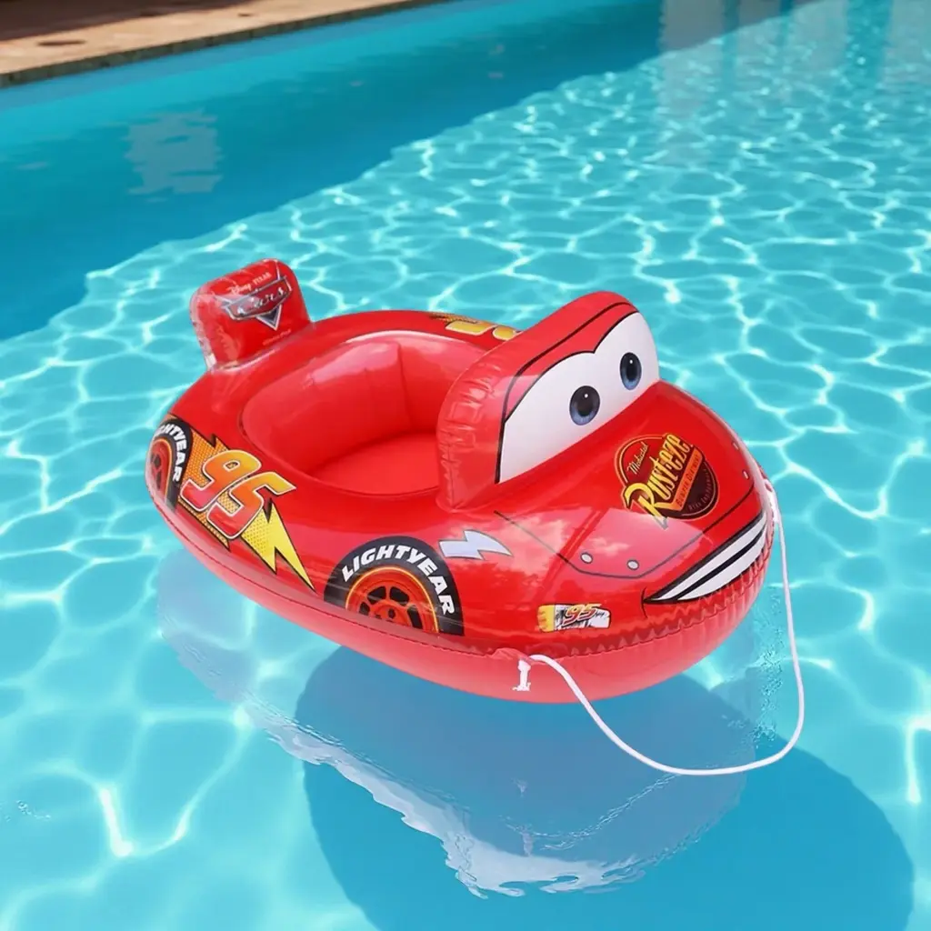 Original Disney Cars Inflatable Toy Swimming Ring Thick Inflatable Toy for kid