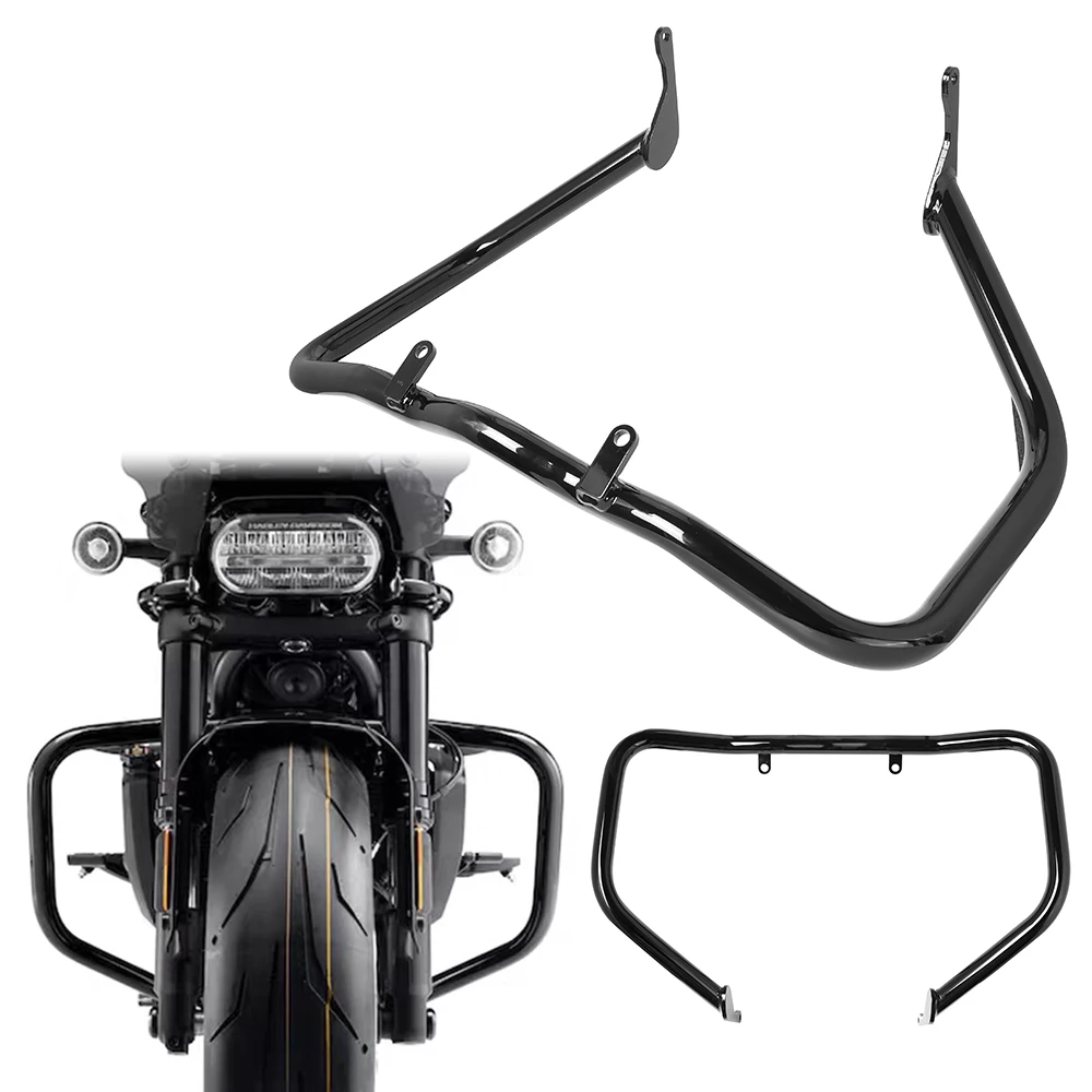 Black Motorcycle Highway Crash Bars Bumper Frame Protector Engine Guard For Harley Sportster S RH1250S 2021-2022