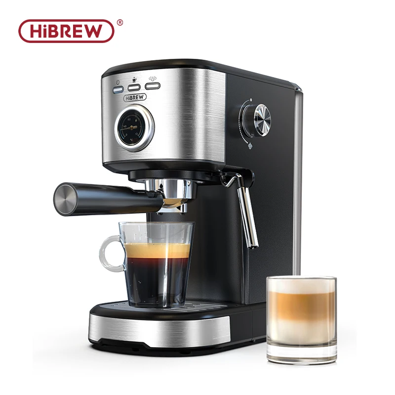 HiBREW Espresso Coffee machine Cafetera Semi Automatic Coffee Maker 20Bar Visual Temperatura H5A