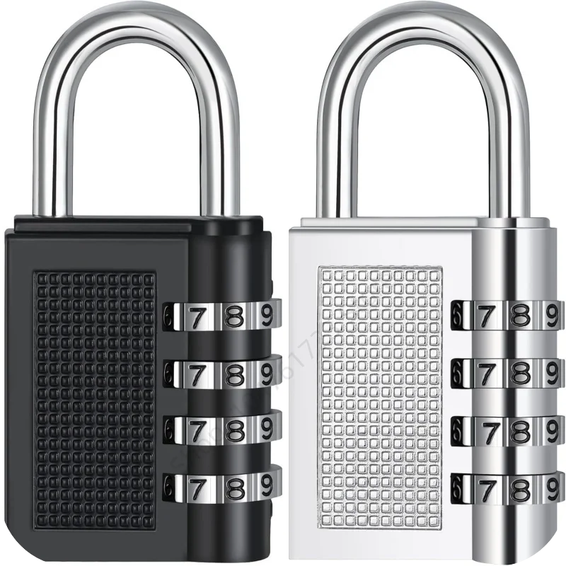 New Metal 4-digit Code Lock Outdoor Waterproof Padlock Suitcase Luggage Code Lock Home Locker Code Padlock Room Security Lock