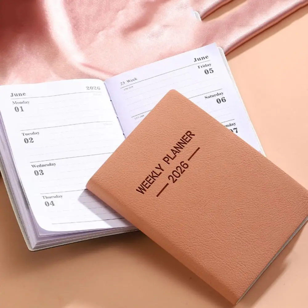 Portable 2026 Agenda Book To Do List Spanish A7 To Do Planner Softside Weekly Planner Journal Notebook Office Supplies