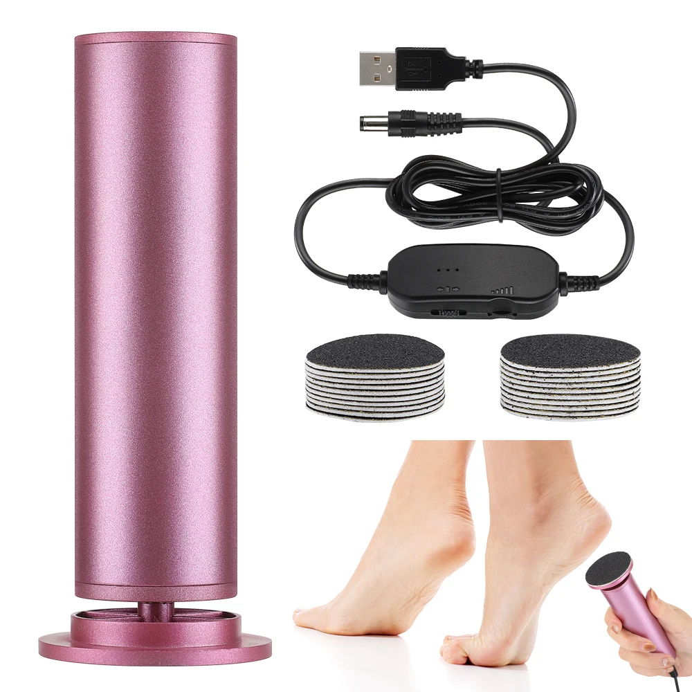 Electric Pedicure File Machine Dead Skin Remover Callus Foot Grinding Trimmer Foot Care Tool Scrubber USB Charge